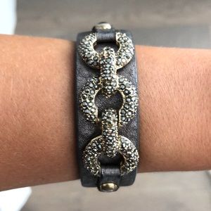 Faux leather cuff!